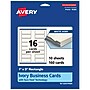 Avery Business Cards, 1" x 3", Matte Ivory, 160/Pack (95283)~#|#~C785AFE2-1AB4-41D6-ACB05C828063BD70_sc7