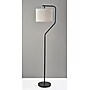 Simplee Adesso Evan 60"H Black Floor Lamp with Drum Shade (SL9502-01)~#|#~C7A45734-4A95-48BA-B0D37779C1882A73_sc7