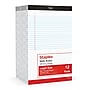 STAPLES Legal Pads, 8.5” x 14”, Wide Ruled, 50 Sheets/Pad, 12‑Pack~#|#~C7A77020-B0EA-4C69-9F40DFB87B70D967_sc7