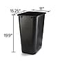 Coastwide Professional Indoor Trash Can Without Lid, Black Soft Molded Plastic, 10.25 Gallon~#|#~C7B92F47-77EE-45C5-9330B115F4C6C770_sc7