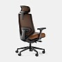 Branch Leather Ergonomic Chair Pro Headrest, Black/Saddle (13-47-00-15)~#|#~C7C2679C-D945-495B-8A1D85A768502FB5_sc7