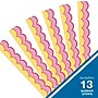 Carson Dellosa Happily Ever Elementary Retro Remix Warm Waves Scalloped Border 3" x 3', 13 Strips/Pack (108541)~#|#~C7EEC2CB-EEDD-4BAB-A7C10AC10CAE4C1A_sc7