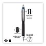 uni-ball Jetstream Retractable Hybrid Gel Pen, 1 mm, Blue-Infused Black Ink, Black/Blue/Silver Barrel~#|#~C800170F-62DF-4364-B27F2738A20728C0_sc7