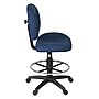 Regency Comfort Series Armless Fabric Drafting Chair with Footrest and Lumbar Support, Navy Blue (105-DK-NV)~#|#~C8072550-C004-4619-A7B34C288C6844FF_sc7