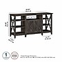 Bush Furniture Key West Tall TV Stand, Dark Gray Hickory, Screens up to 65" (KWV160GH-03)~#|#~C81DBAAA-4E34-4320-89B10CF4277785FB_sc7