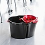 Libman 4 Gallon Clean & Rinse Bucket & Wringer, Black, 3/Carton (0156)~#|#~C839B04F-5B26-48DD-A6F64FA66E86B97F_sc7