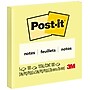 Post-it Notes, 3" x 3", Canary Collection, 100 Sheet/Pad (654 YW)~#|#~C83C0B61-0878-454A-87632A9AD62024A9_sc7