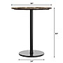 Flash Furniture TopGuard 36" Round Wood Restaurant Dining Table and Bases - Bar Height, Natural/Black Base (STRD36NATTR24B)~#|#~C8579BF5-AA95-4963-8E0B38DD045EBA68_sc7