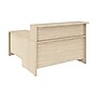 Bush Business Furniture Arrive 60"W L Shaped Reception Desk with Shelf, Natural Elm (ARV003NE)~#|#~C860EF3F-10FF-4A2E-963245EBEB300FEE_sc7