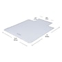 Mind Reader Hard Floor Chair Mat with Lip, 35" x 47'', Clear (FLCMAT-CLR)~#|#~C873E5EE-1B49-47D7-BDF37023BBC3DE69_sc7