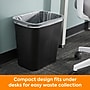Coastwide Professional™ Indoor Trash Can Without Lid, Black Soft Molded Plastic, 7 Gallon (CW56429)~#|#~C8812559-658B-4AA6-9EFAC96FBF7DB397_sc7