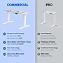 FlexiSpot E7COMMERCIAL 48''W Electric Height Adjustable Standing Desk, Bamboo/White (E7WCOM4824-LBZB)~#|#~C88B1302-A778-48B5-82BFB86AD1EACDEC_sc7