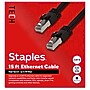 Staples TECH Cat 8 Ethernet Cable, 15 ft, Black, Ultra High-Speed Network Patch Cord, RJ45 Male to Male~#|#~C8AEB3D8-CB01-4EF4-B5F9985A098B67BE_sc7