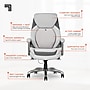 Sharper Image S-600 Active Lumbar Heated Ergonomic Bonded Leather Swivel Executive Massage Chair, Off-White (60098-OWHT)~#|#~C8B28999-74A2-4610-8D459DEDD04FB0D0_sc7