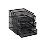 Mind Reader 3-Drawer Desktop Storage Organizer, Black (MINMESH3-BLK)~#|#~C8B6F747-3C47-4164-A224CB686BB95FE1_sc7