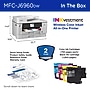 Brother INKvestment MFCJ6960DW Wireless Color Inkjet All-in-One Printer, Best for Home Office~#|#~C8DD1D26-A1C9-4856-96AB1016B884BD68_sc7