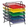 Mind Reader 5-Compartment Metal Desk Tray, Multicolor (5TPAPER-ASST)~#|#~C8E99E10-4CE3-403B-A1C0F372357F09DE_sc7