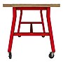 Learniture Ideate Series 72"W x 36"D Butcher Block Table, Beige/Red (LNT-NOR3005BB-RD-PK-SO)~#|#~C8F00614-A819-4B4E-9958BBAD3CD1CB02_sc7