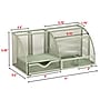 Staples 7-Compartment Metal Mesh Desk Organizer, Sage Green (ST63825)~#|#~C90A9EF7-16B6-4590-B318025DE68540FE_sc7