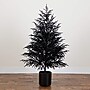 Nearly Natural Artificial Halloween Real Touch Black Norfolk Pine Christmas Tree, 5' (T5243)~#|#~C911A2CA-F07C-40D2-8FAE56BA406D9EDE_sc7