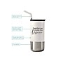 Baudville Tahoe Together Travel Tumbler, White/Stainless Steel, 16 oz. (93145)~#|#~C92083E0-1530-47C9-B871EBB803143037_sc7