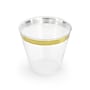 Elama Plastic Dinnerware Set, White/Gold, 150 Pieces/Set (935124340M)~#|#~C920BF52-33DF-496B-9EAFB1524F359BCA_sc7