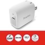 Staples TECH GaN USB-C Wall Charger, 25W, White (ST62323-CC)~#|#~C9211AAD-A17C-4595-B8BB6CC28A4BF49A_sc7