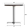 Flash Furniture Bennett 30" Round Wooden Commercial Indoor Table, Dark Brown Top/Silver Base (GSFRD30DBT2222S)~#|#~C92C4AEC-DFA6-48FC-B297A1D565D35DFA_sc7