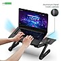 WorkEZ Best 16.5" x 11" Aluminum Laptop Stand, Black (WEBLS-b)~#|#~C94034BC-8D70-4259-B7D59A9D5B1B7134_sc7