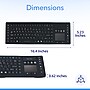 Delton M90 Wireless Airtight Waterproof Keyboard, Black (DKBWM90-WB)~#|#~C941D351-7F0E-4D3C-91DF34B9D5011E39_sc7