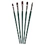 Silver Brush Ruby Satin Size 6 Variety Brush Set, 5/Pack (SLVRS2596)~#|#~C954C4A5-335D-441B-B4A9437448FAA64B_sc7