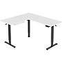 Mount-It! 63"W Electric Corner Adjustable Standing Desk, White/Black (MI-15017)~#|#~C96BFA09-9862-4729-A3B10A0C250F718E_sc7