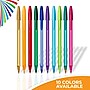 BIC Color Cues Cristal Xtra Smooth  Ballpoint Pen, Medium Point, Assorted Ink, 60/Pack (WMSUA60-AST)~#|#~C97363E1-E7BC-4440-A224D527E163C608_sc7