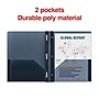 Staples 2-Pocket Plastic Presentation Folder with Fasteners, Navy (ST26389-CC)~#|#~C97DFF20-9477-435F-9F7079A1DE0B1A9C_sc7