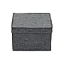Household Essentials Medium Stackable Folding Fabric Storage Bin, 6" x 10"x 11", 11.42 Qt., Gray, 2/Pack (7511-1)~#|#~C98FFDEE-9665-4521-8197FB3DEB92351C_sc7