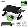 Uncaged Ergonomics WorkEZ Adjustable Keyboard Tray, Black (WEKTB)~#|#~C9984E95-D529-45DB-A18275A4AF05FB97_sc7