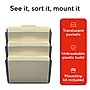 TRU RED Unbreakable 3‑Pocket Plastic Letter Wall File, Smoke – Durable Wall‑Mounted Organizer for Mail, Documents & Daily Filing~#|#~C9B1F674-7892-42AC-9F64F59A8B4610D8_sc7