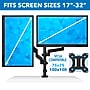 Mount-It! Dual Monitor Arm Desk Mount for 17" to 32" Monitors, Black (MI-4762)~#|#~C9F7A43A-1424-4BEE-A59A70A863E92A55_sc7