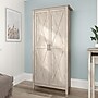 Bush Furniture Key West 66" Tall Storage Cabinet with Doors and 5 Shelves, Washed Gray (KWS266WG-03)~#|#~C9F80BBF-19AD-46EF-8D9054AD810BB242_sc7