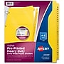 Avery Keep Safety Data Sheets, 26 x Divider, Printed Tab, Character, A-Z, 26 TabSet, Bright Yellow Plastic Tab, 1 Set~#|#~CA0084CD-AB20-4545-9330E5AA22D88938_sc7