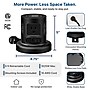 Uncaged Ergonomics USB-C Wireless 6 ft. Retractable Power Strip with 15W Wireless Charger, 4-Outlet, Black (WRPS-2-Black)~#|#~CA0BA39F-A51B-47D3-9274342CABEF1301_sc7