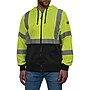 Ergodyne GloWear 8312BK High Visibility Long Sleeve Black Bottom Hooded Zip-Up Sweatshirt, ANSI Type R Class 3, Lime, X-Large~#|#~CA12A17F-2860-45E0-AE57C8BDAE65F0A9_sc7