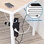Mount-It! 3-Outlet 3-USB Port Desktop Power Strip with Clamp Desk Mount, Black (MI-7281B)~#|#~CA12B1B1-D68D-426A-B294BDC421E4C7C4_sc7