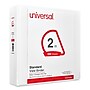 Universal 2" 3-Ring View Binders, D-Ring, White, 4/Pack (UNV20746PK)~#|#~CA1D7DA7-D9CF-419C-92416088207D89BF_sc7