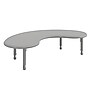 Flash Furniture Wren Half Moon Activity Table, 35" x 65", Height Adjustable, Soft Gray (YUYCX042MOONSGY)~#|#~CA1E7509-BC91-4ABA-87165796BDA1297C_sc7