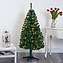 Nearly Natural 4 ft. Pre-Lit Northern Tip Pine Artificial Christmas Tree, 100 Lights, Green (T1715)~#|#~CA287884-1050-4FE5-A49D4C3DD2D067CC_sc7