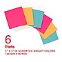 Staples Pop-up Notes, 3" x 3", Tropics Collection, 100 Sheet/Pad, 6 Pads/Pack (S33BRP6/52559)~#|#~CA2899E6-8A70-4C73-9BE408DD9EAA0F9C_sc7