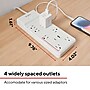 Staples TECH 8-Outlet 2-USB Port Surge Protector, 6', 2100 Joules, White (ST62775)~#|#~CA30844E-7F50-41CB-BB16A483DB9B6FF8_sc7