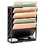 Mind Reader 5-Compartment Plastic Mountable Wall File, Black (WALLANCH-BLK)~#|#~CA39CB99-088E-43E7-90042E8F2FADF938_sc7