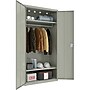 Lorell Fortress Series 72" Steel Wardrobe Storage Cabinet With 2?Shelves, Light Gray (LLR03089)~#|#~CA4D931E-4359-4551-A08ADA105C1F1643_sc7